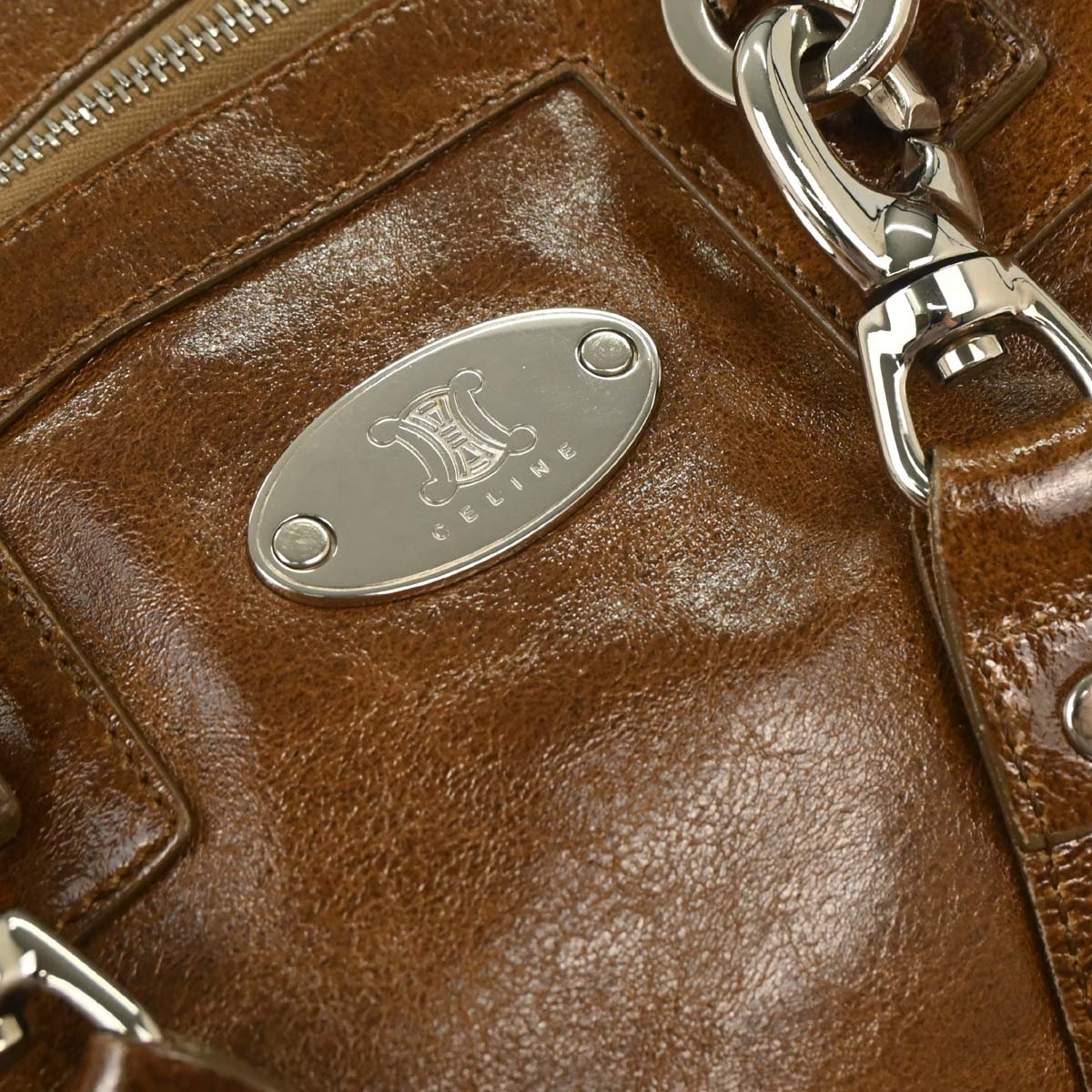Celine Brown Leather Handbag
