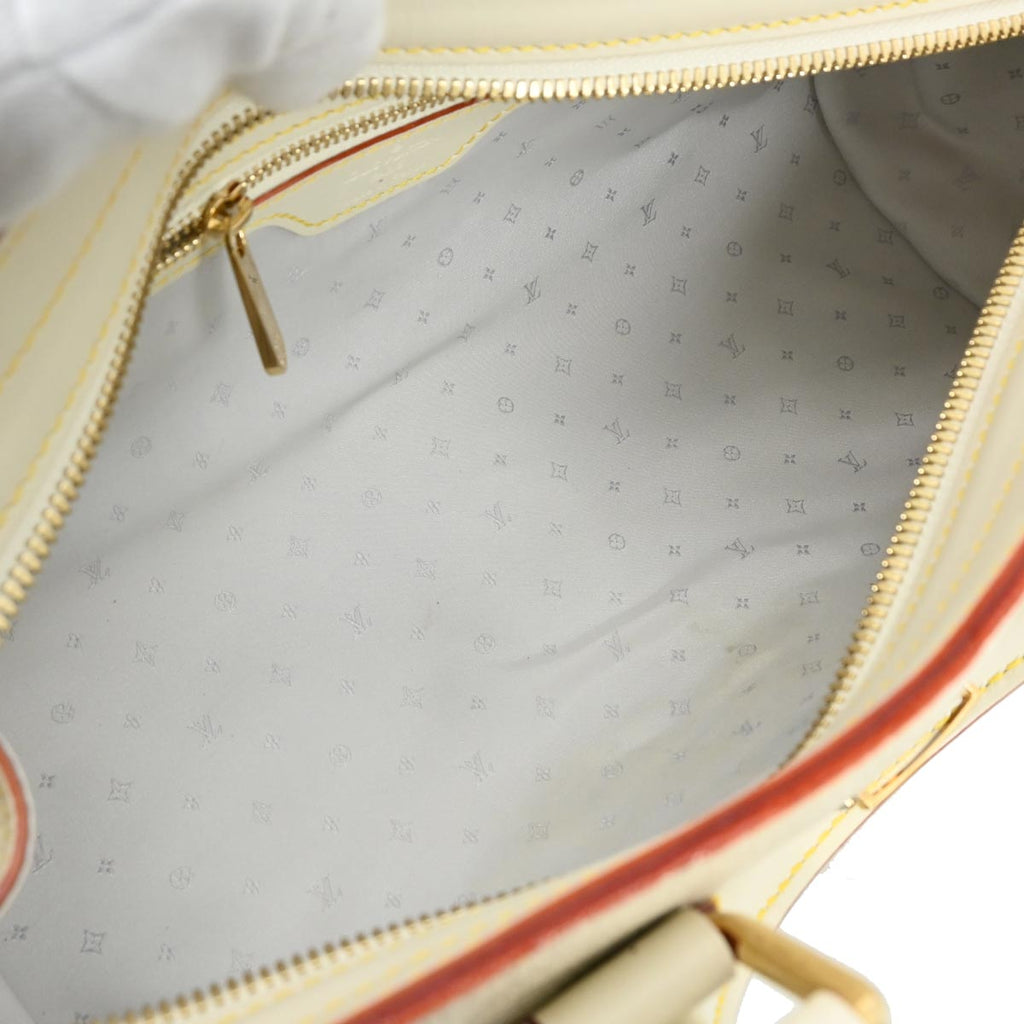 Louis Vuitton White Suhali Epanoui PM Handbag M91850