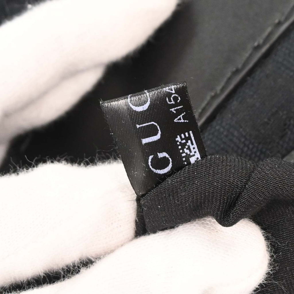 Gucci Black Canvas GG Queen Hobo Handbag