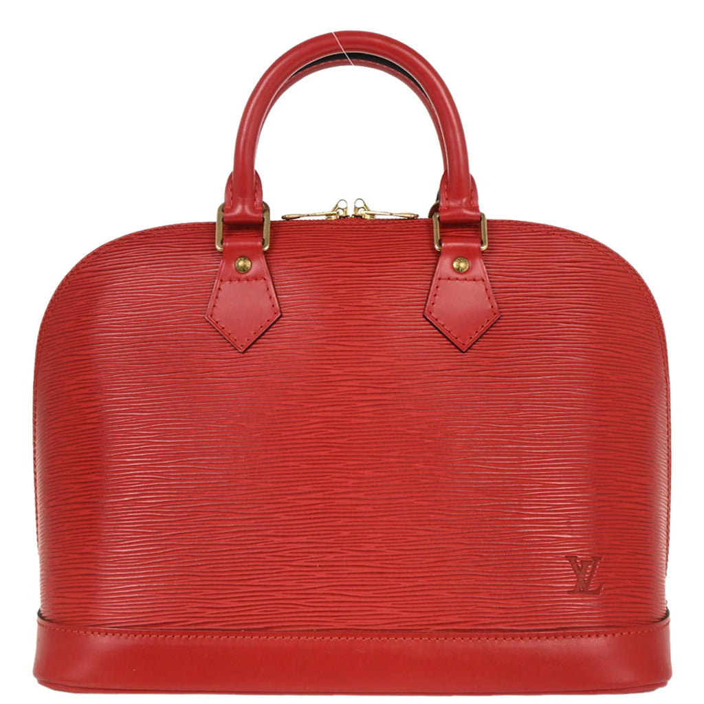 Louis Vuitton Red Epi Alma Handbag M52147