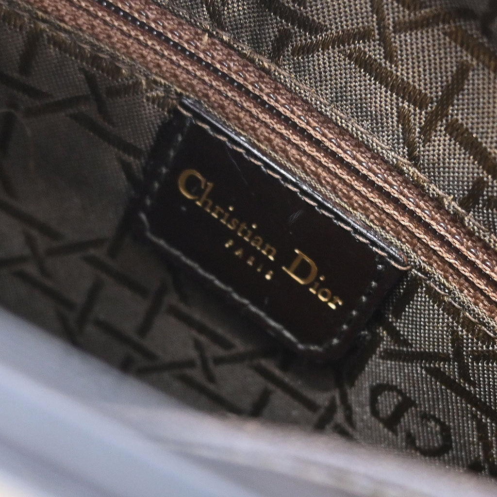 Christian Dior * Pony Hair Beige Leopard Lady Dior Handbag