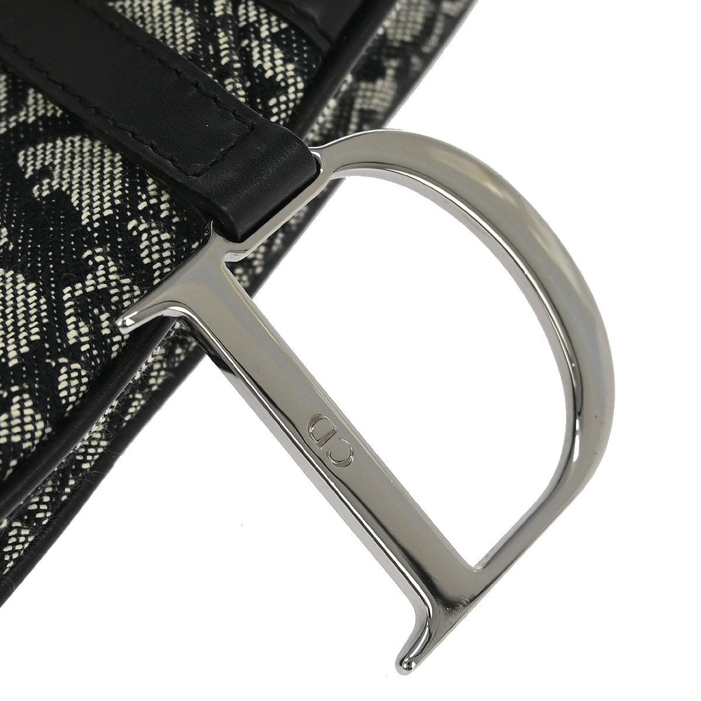 Christian Dior Black Trotter Saddle Handbag
