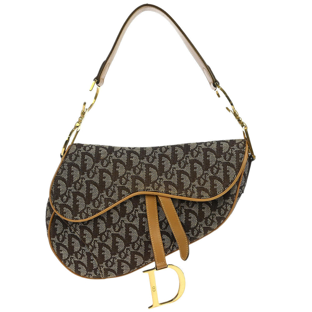Christian Dior Brown Trotter Saddle Handbag