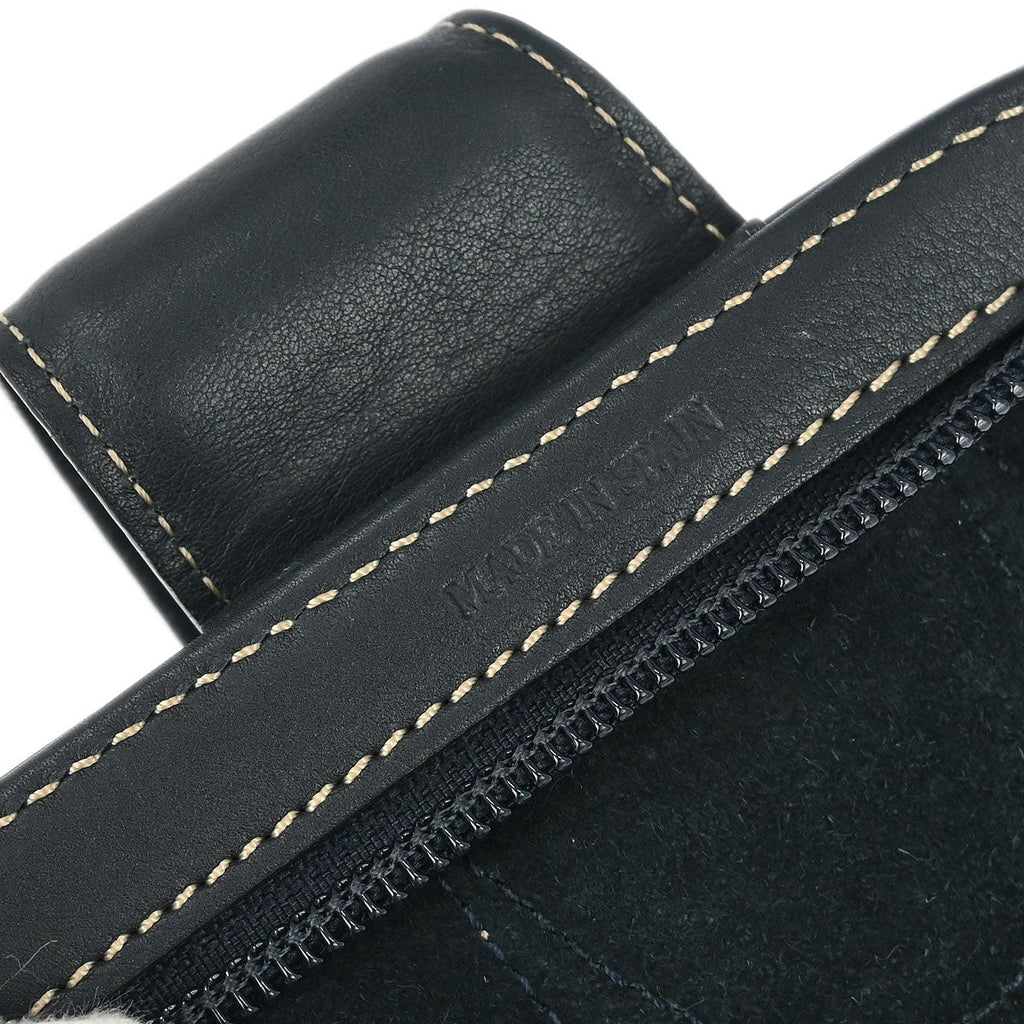 Loewe Navy Leather Handbag