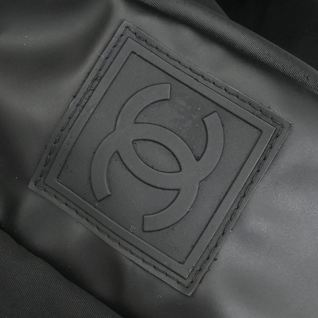 Chanel 2004-2005 Black Nylon Sport Line Shoulder Bag