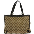 Gucci Beige Canvas GG Tote Handbag