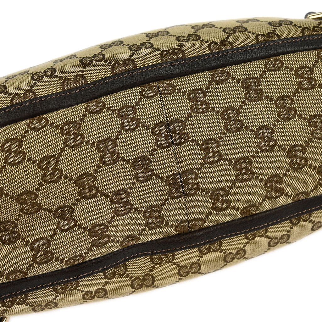 Gucci Beige Canvas GG Tote Handbag
