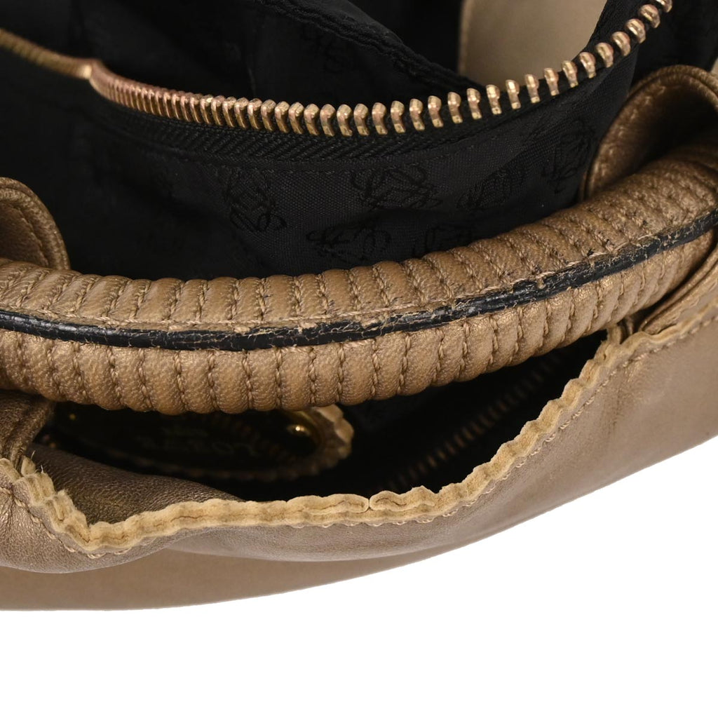 Loewe Gold Lambskin Nappa Aire Handbag