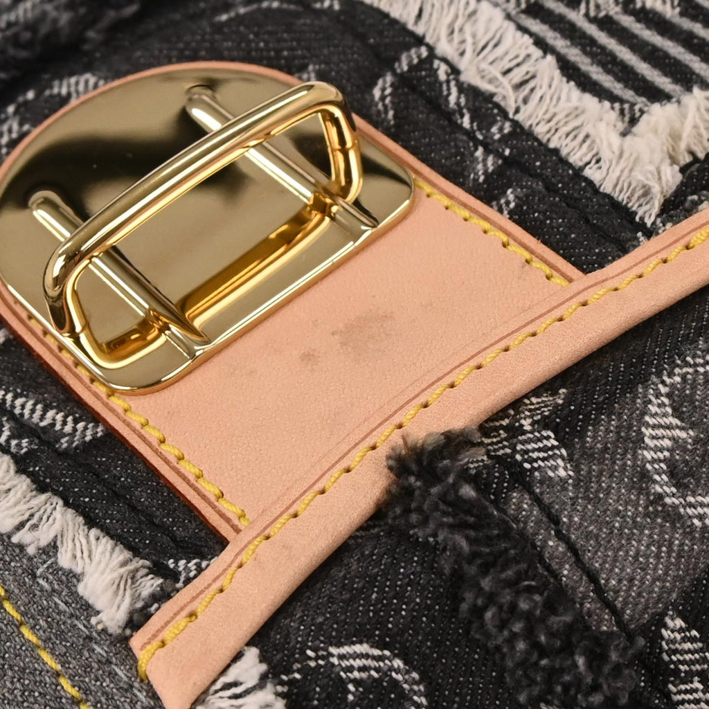 Louis Vuitton Monogram Denim Patchwork Postie 2way Handbag M95375