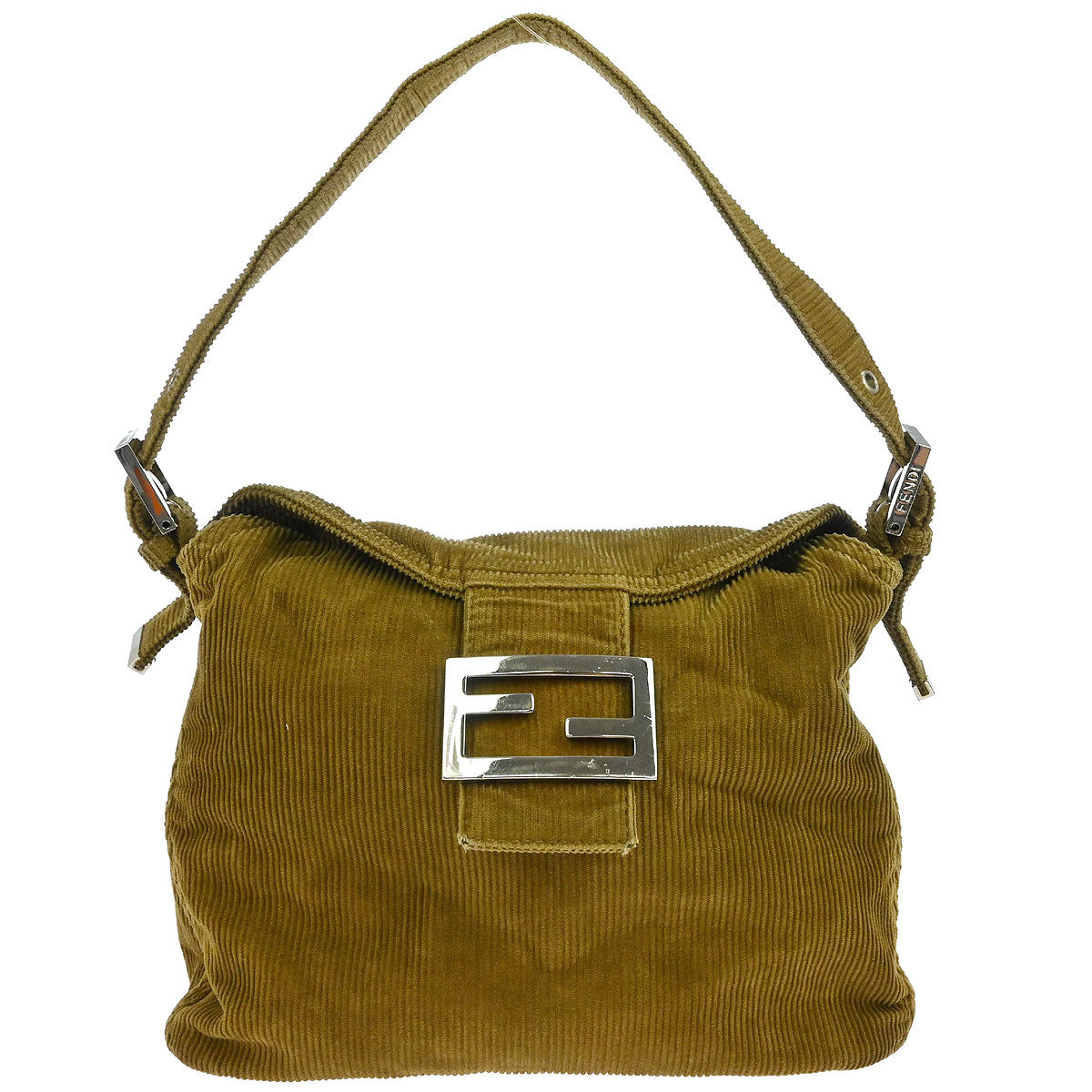 Fendi Brown Cotton Handbag