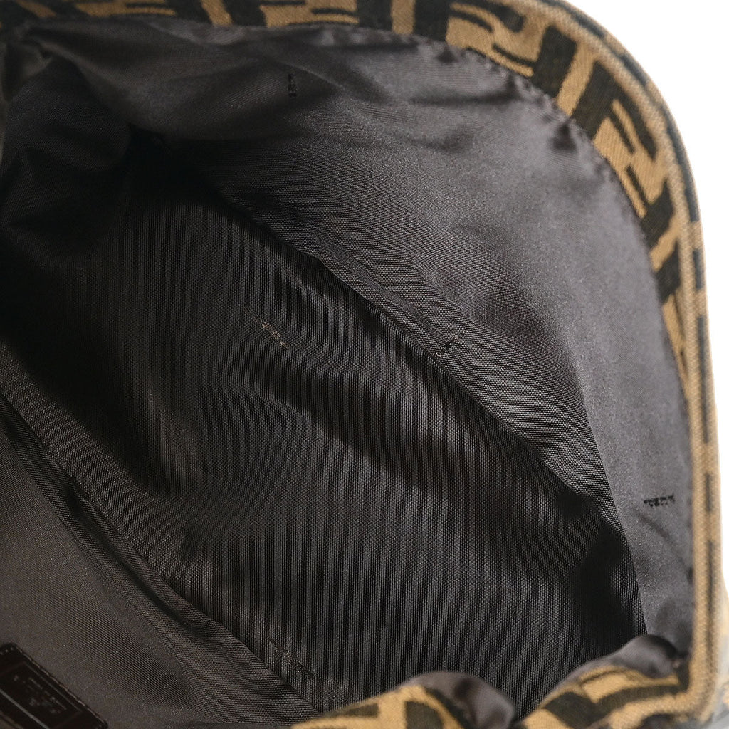 Fendi Brown Canvas Zucca Mamma Baguette Handbag