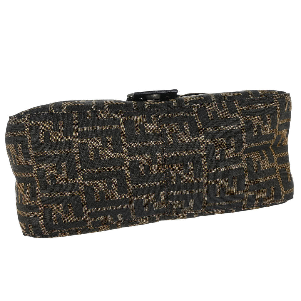 Fendi Brown Canvas Zucca Mamma Baguette Handbag