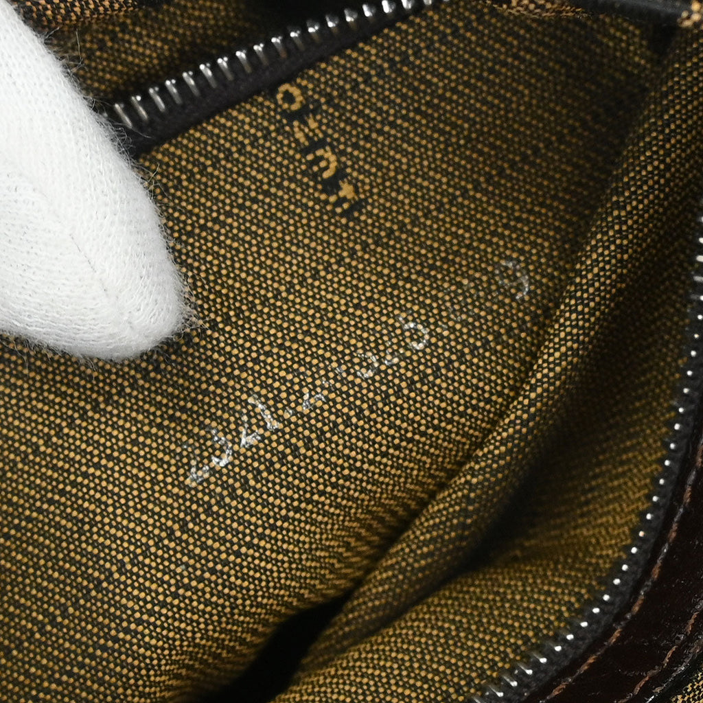 Fendi Brown Canvas Zucca Mamma Baguette Handbag