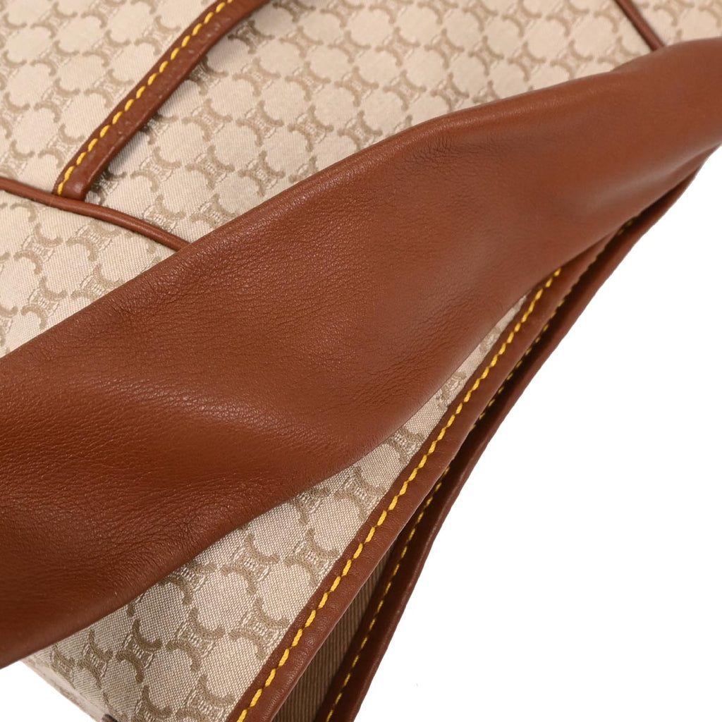 Celine * Ivory Canvas Macadam Handbag