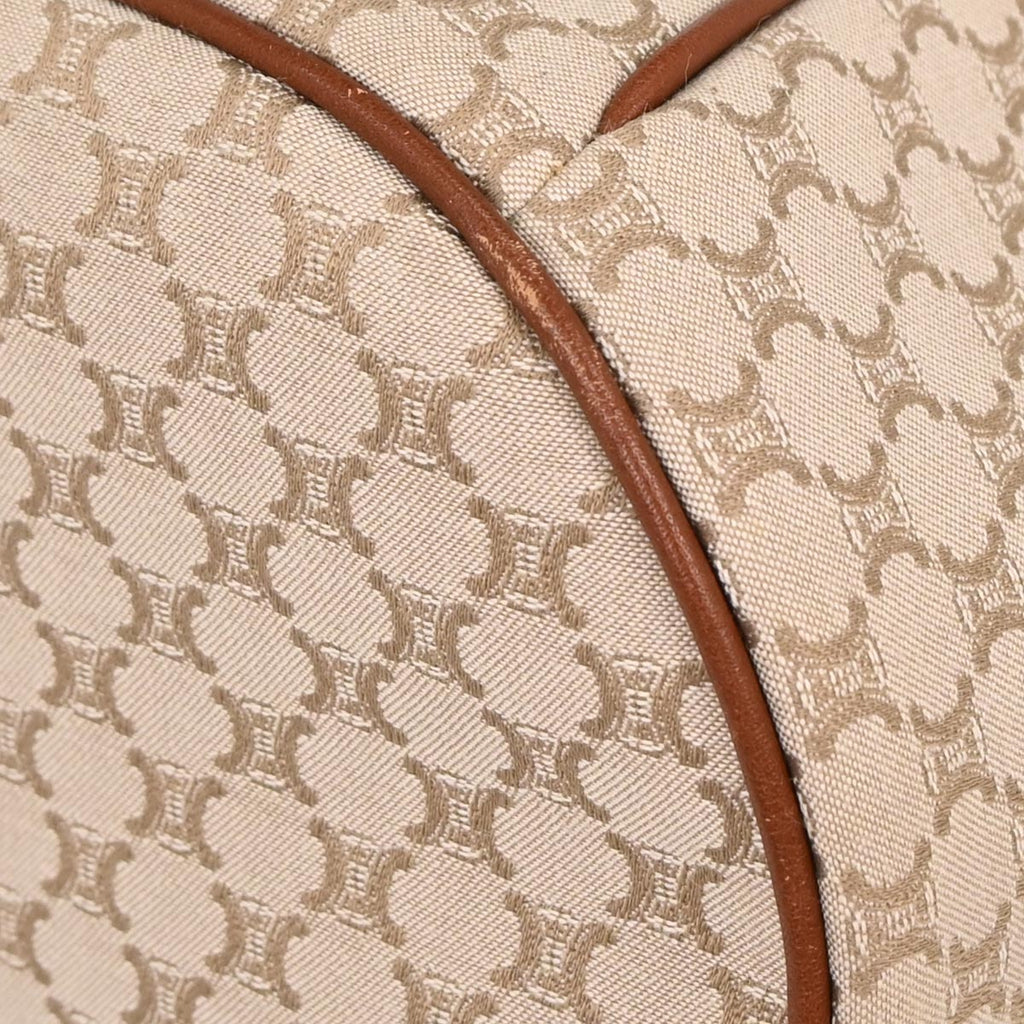 Celine * Ivory Canvas Macadam Handbag