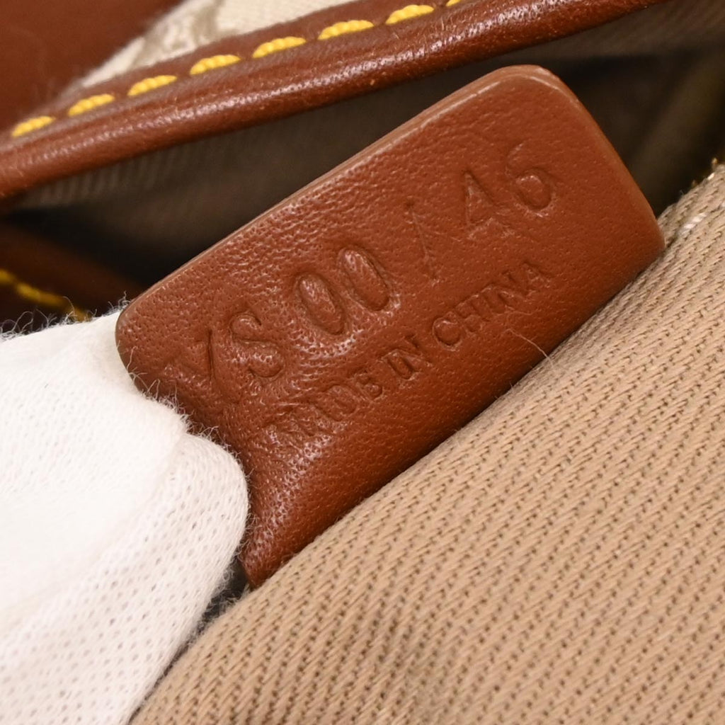 Celine * Ivory Canvas Macadam Handbag
