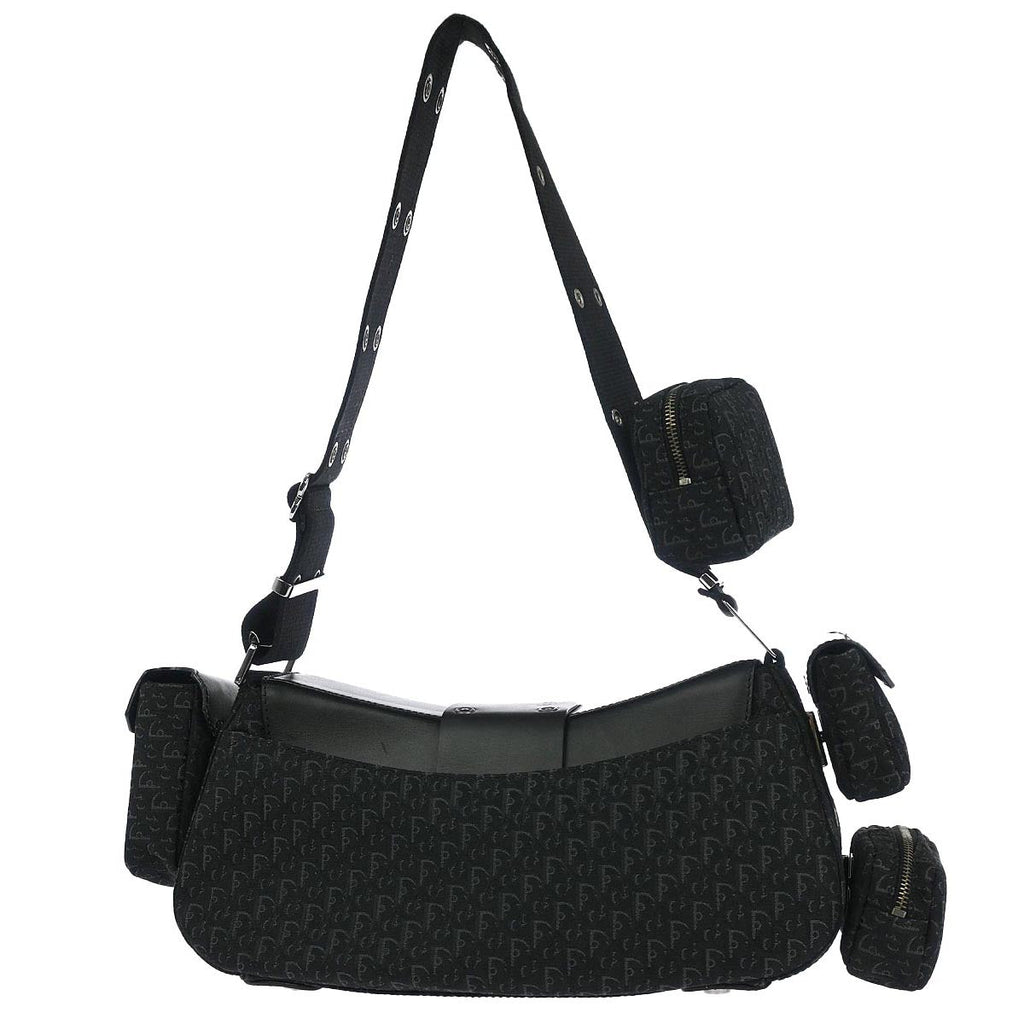Christian Dior Black Trotter Street Chic Columbus Shoulder Bag