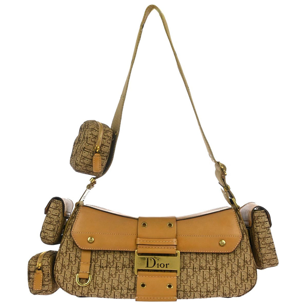 Christian Dior Brown Trotter Street Chic Columbus Shoulder Bag