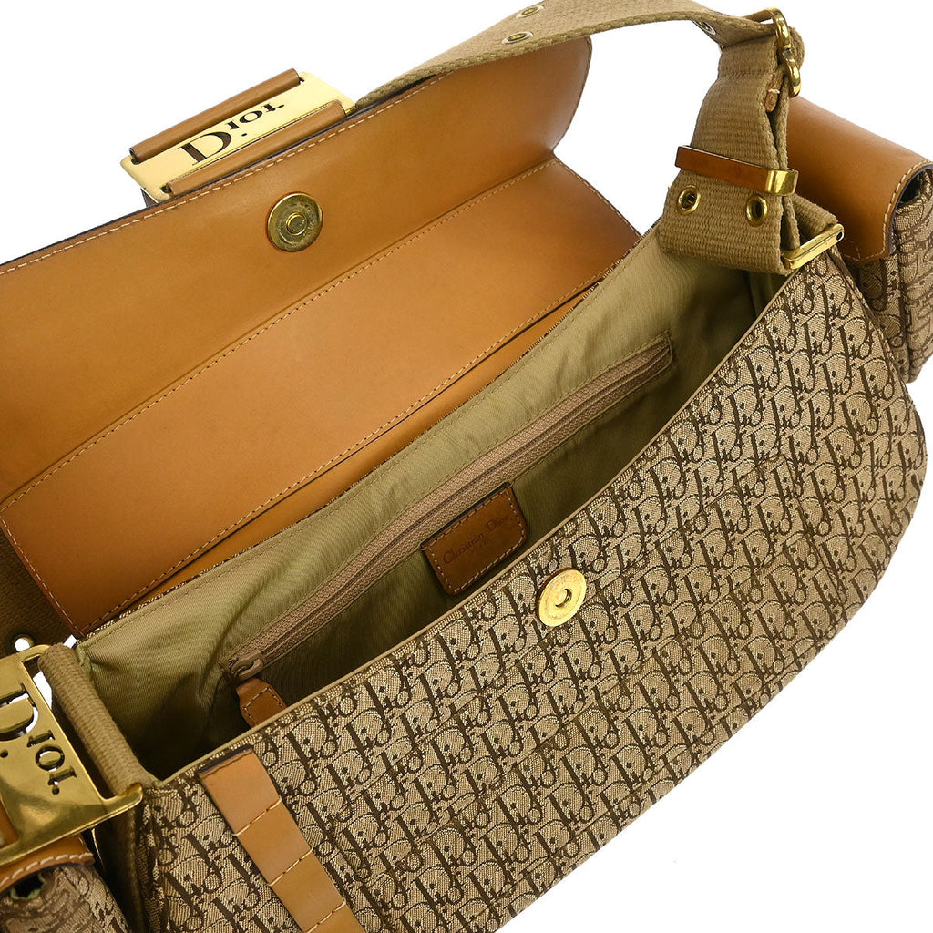 Christian Dior Brown Trotter Street Chic Columbus Shoulder Bag