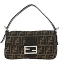 Fendi Brown Zucca Baguette Handbag