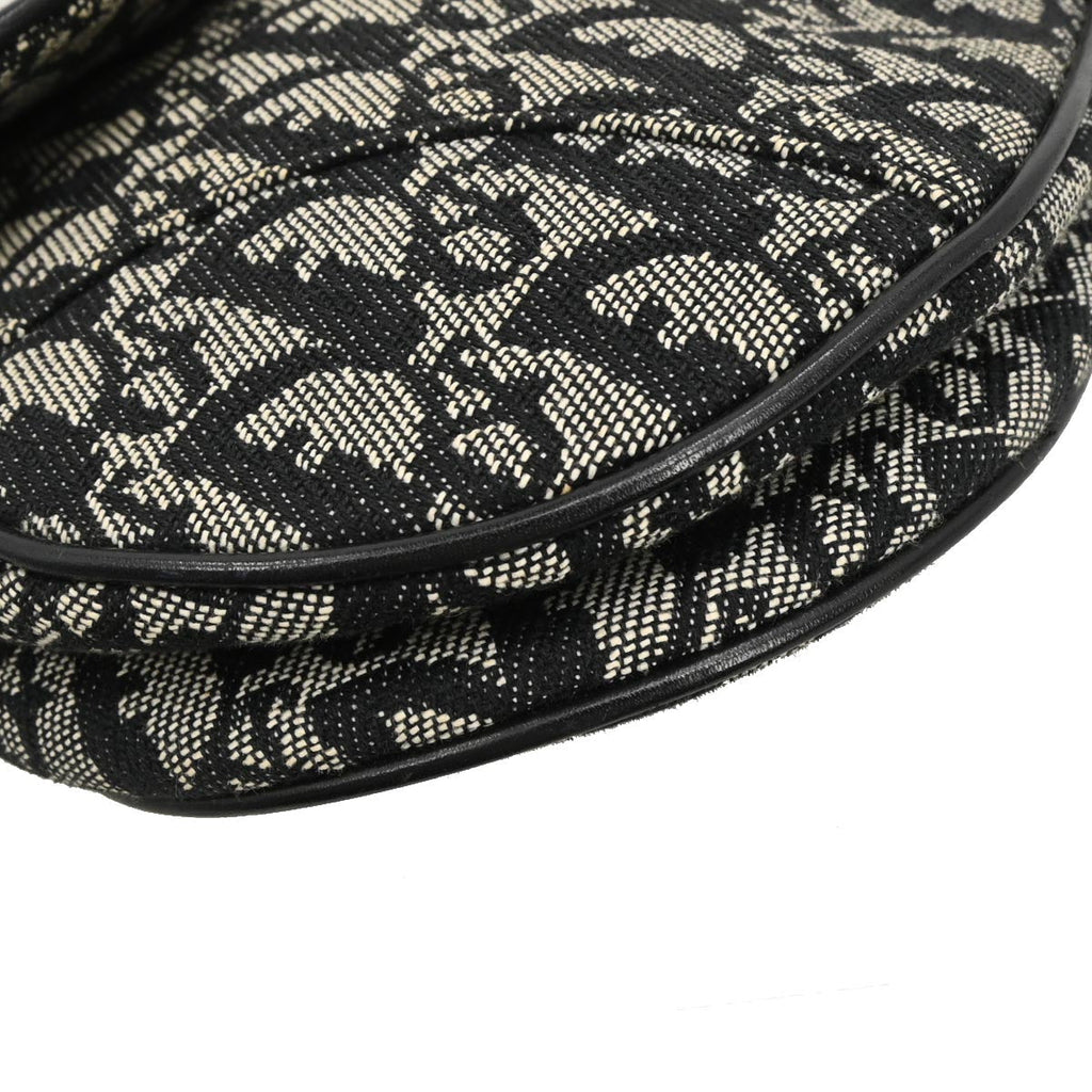 Christian Dior Black Trotter Saddle Handbag