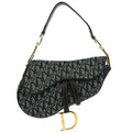 Christian Dior Navy Trotter Saddle Handbag