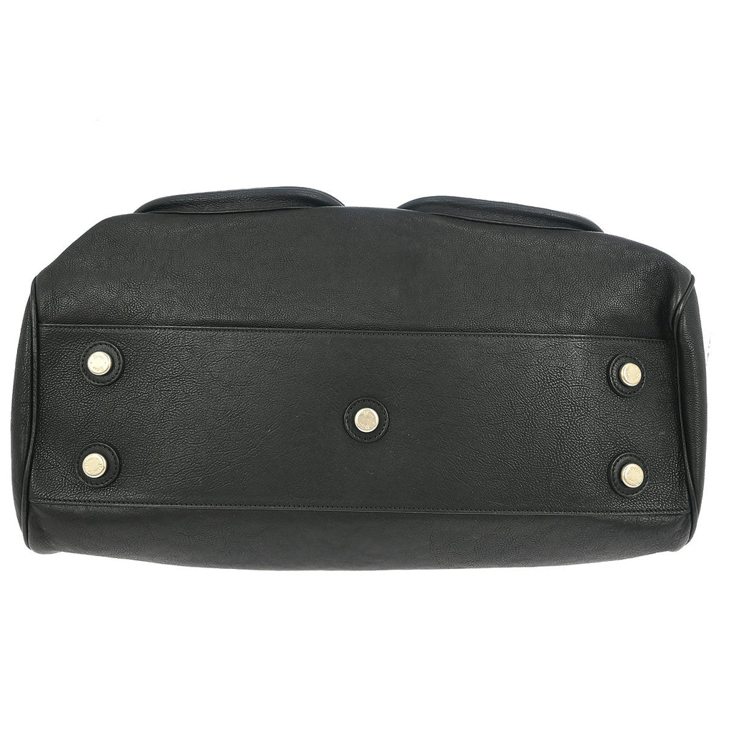 Christian Dior Black Leather My Dior Duffle Handbag