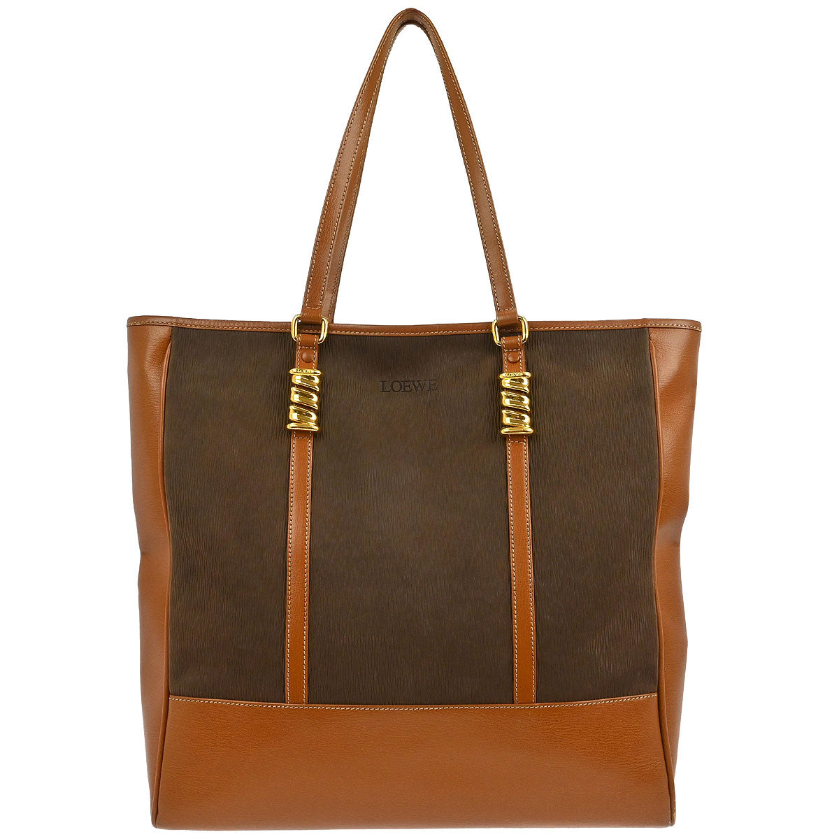 Loewe Brown Leather Velasquez Tote Handbag