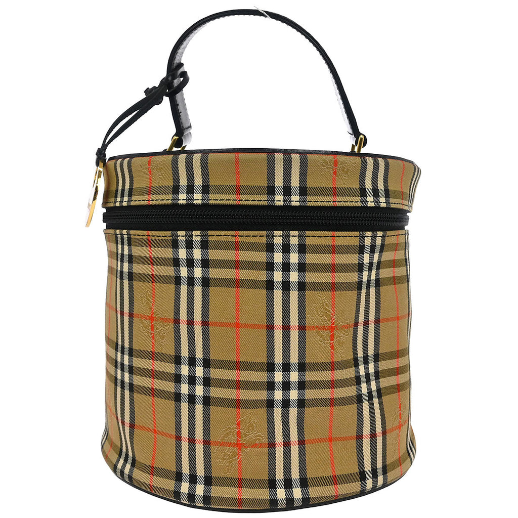 Burberrys Beige Black House Check Vanity Handbag