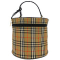 Burberrys Beige Black House Check Vanity Handbag
