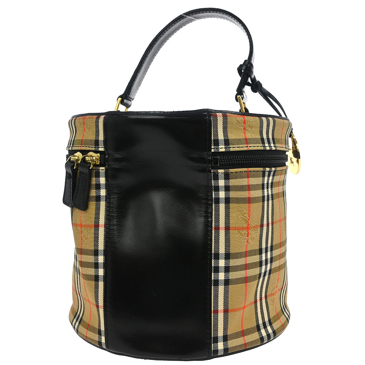 Burberrys Beige Black House Check Vanity Handbag
