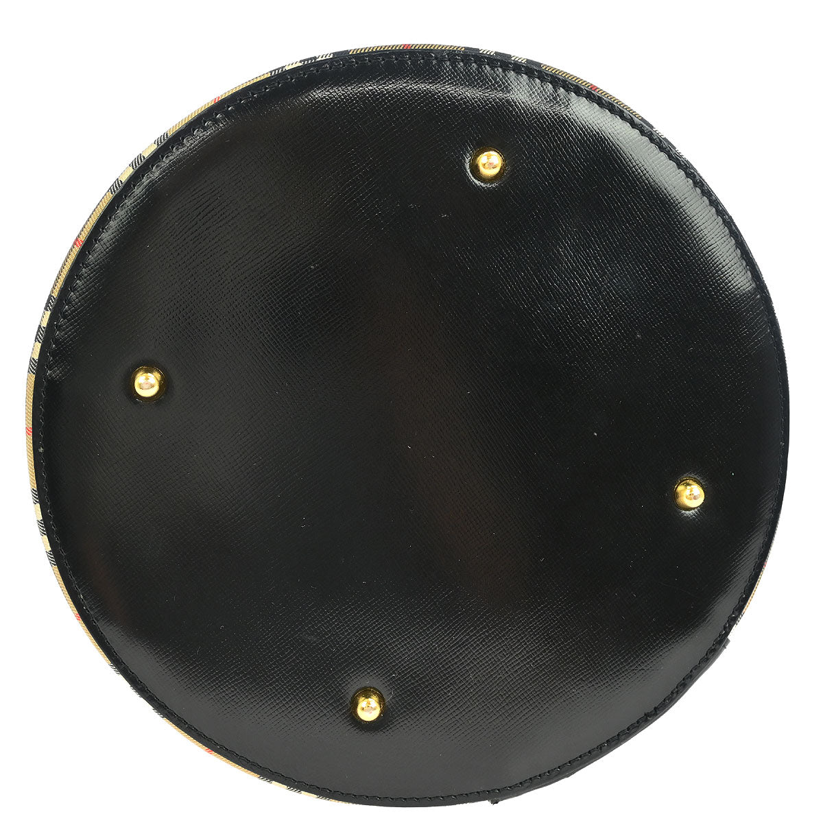 Burberrys Beige Black House Check Vanity Handbag