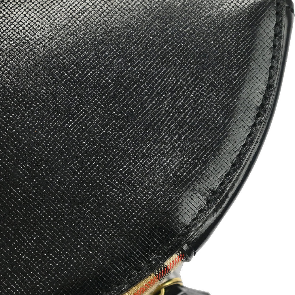 Burberrys Beige Black House Check Vanity Handbag
