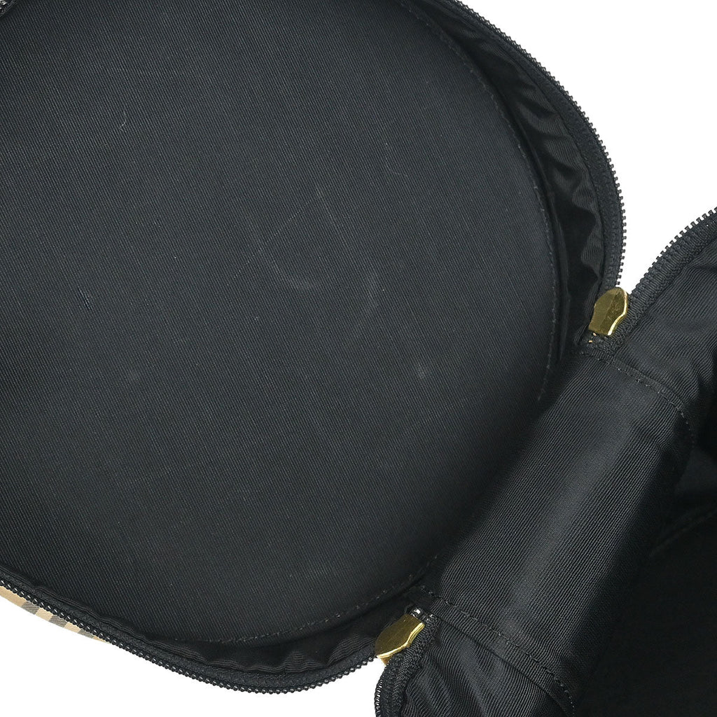 Burberrys Beige Black House Check Vanity Handbag