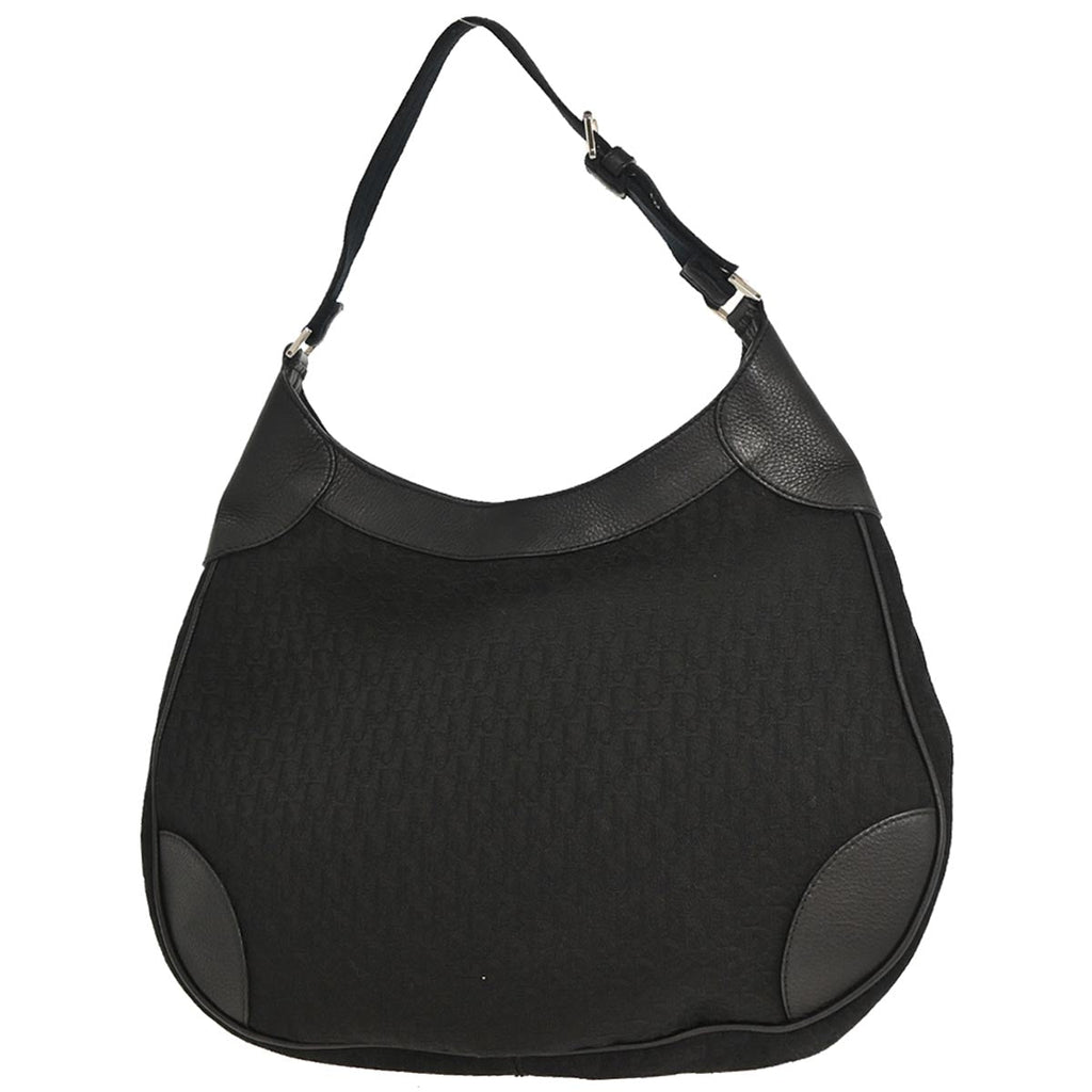 Christian Dior Black Canvas Trotter Handbag