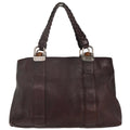 Gucci Brown Leather Tote Handbag