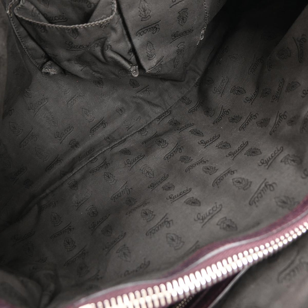 Gucci Brown Leather Tote Handbag