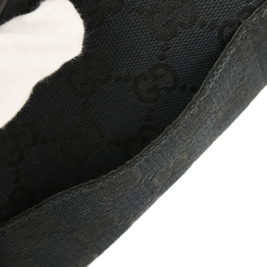 Gucci Black Canvas GG Handbag
