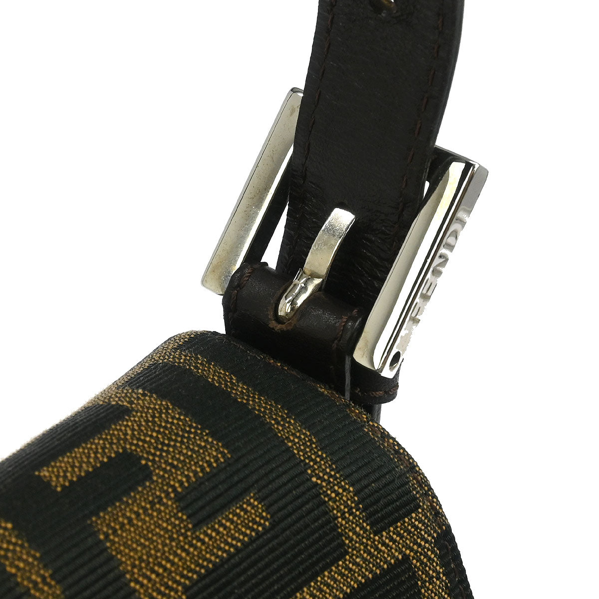 Fendi Brown Canvas Zucca Baguette Handbag