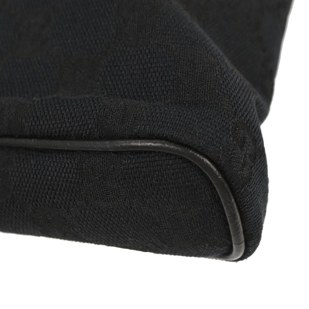 Gucci Black Canvas GG Abbey D Ring Handbag