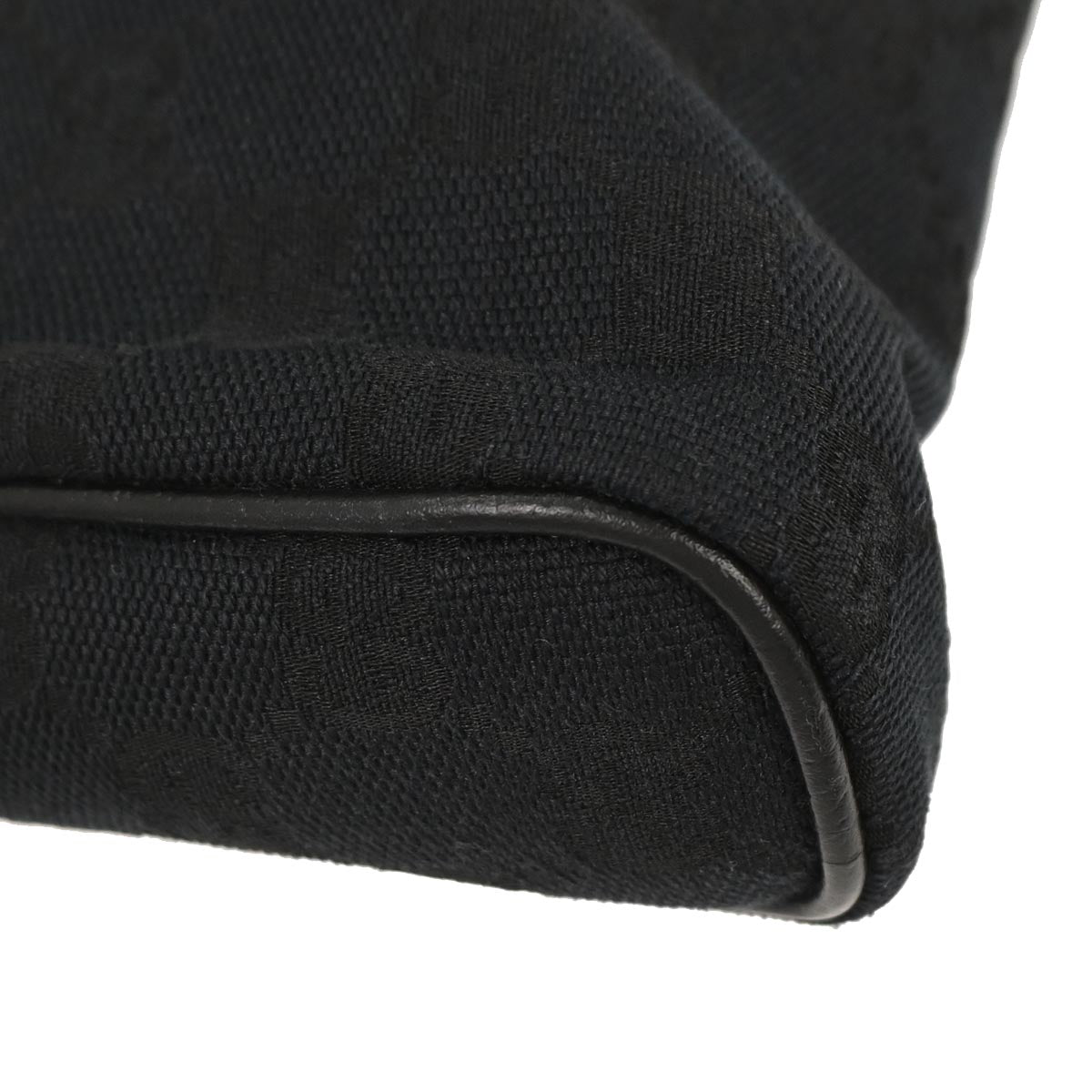 Gucci Black Canvas GG Abbey D Ring Handbag