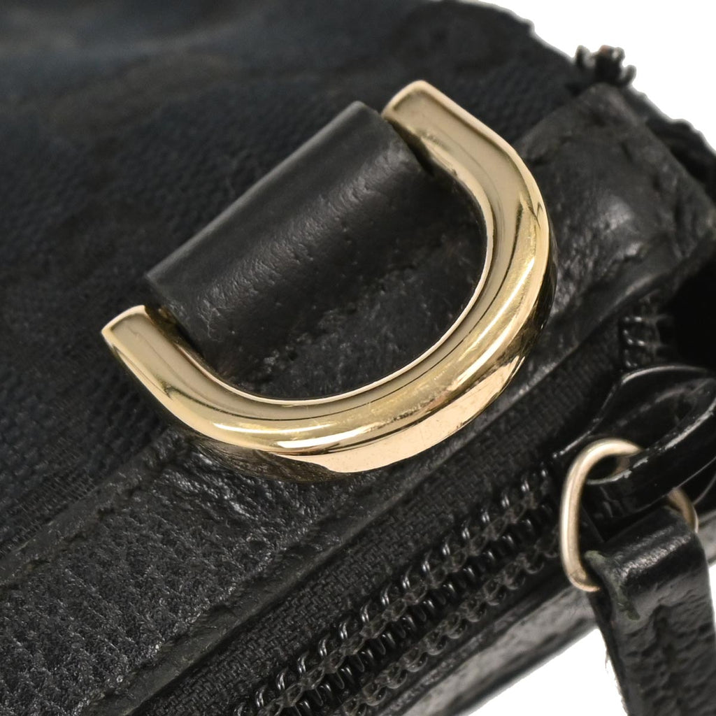 Gucci Black Canvas GG Abbey D Ring Handbag