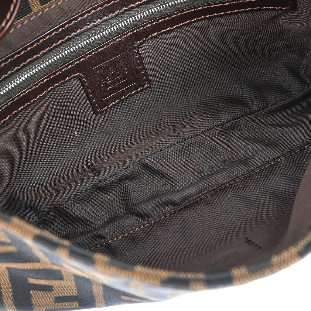 Fendi Brown Zucca Baguette Handbag