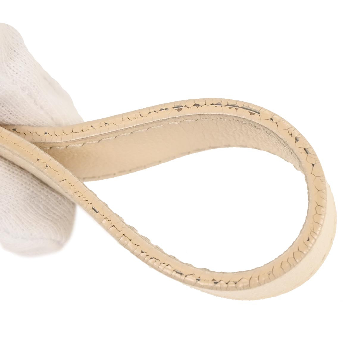 Christian Dior Ivory Embroidered Trotter Saddle Handbag