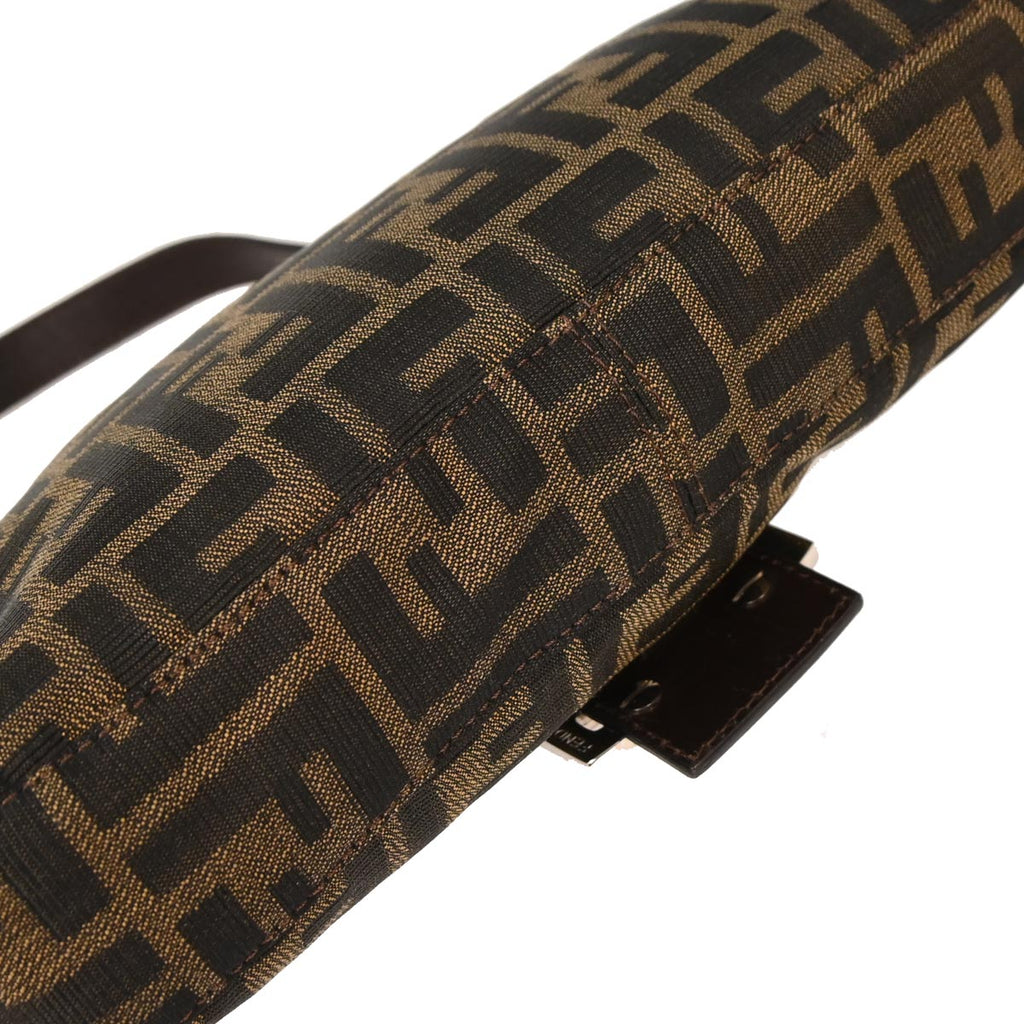 Fendi Brown Canvas Zucca Baguette Handbag