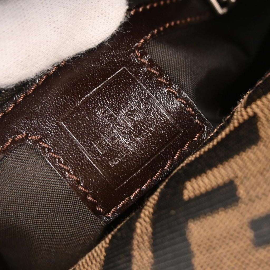 Fendi Brown Canvas Zucca Handbag