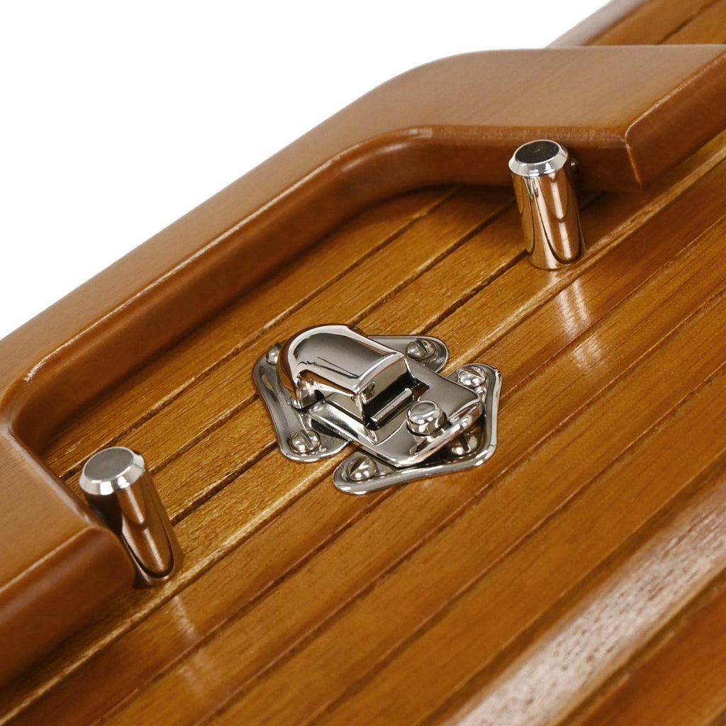 Chanel 1994-1996 Brown Black Wood Vanity Handbag Box