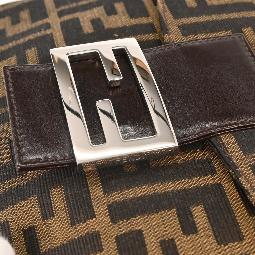 Fendi Brown Canvas Zucca Handbag