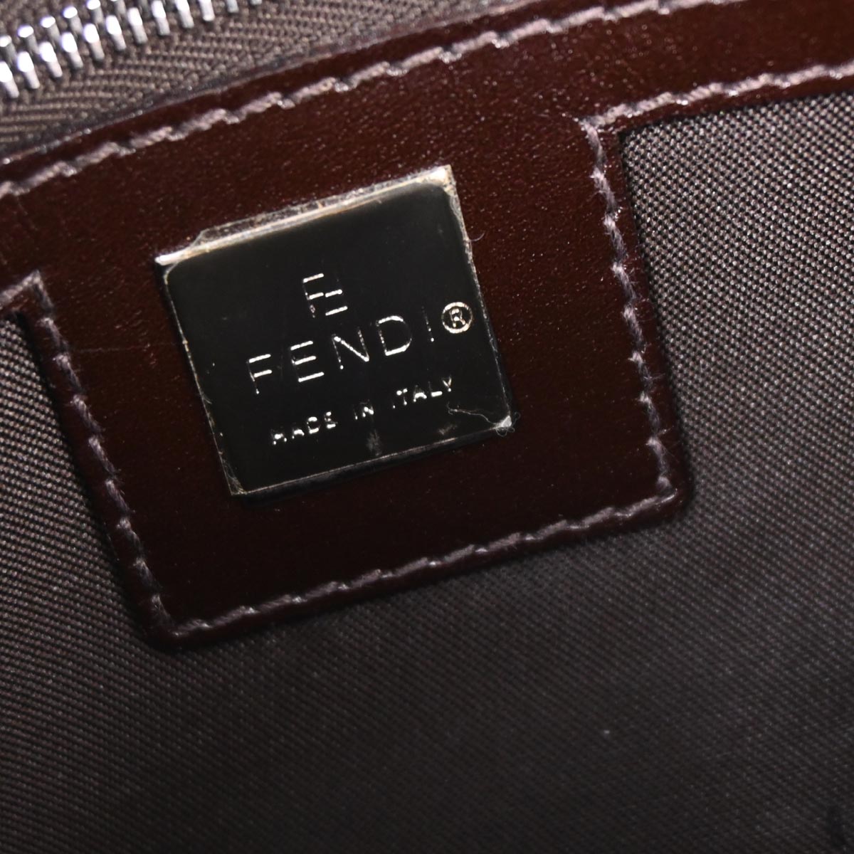Fendi Brown Canvas Zucca Handbag