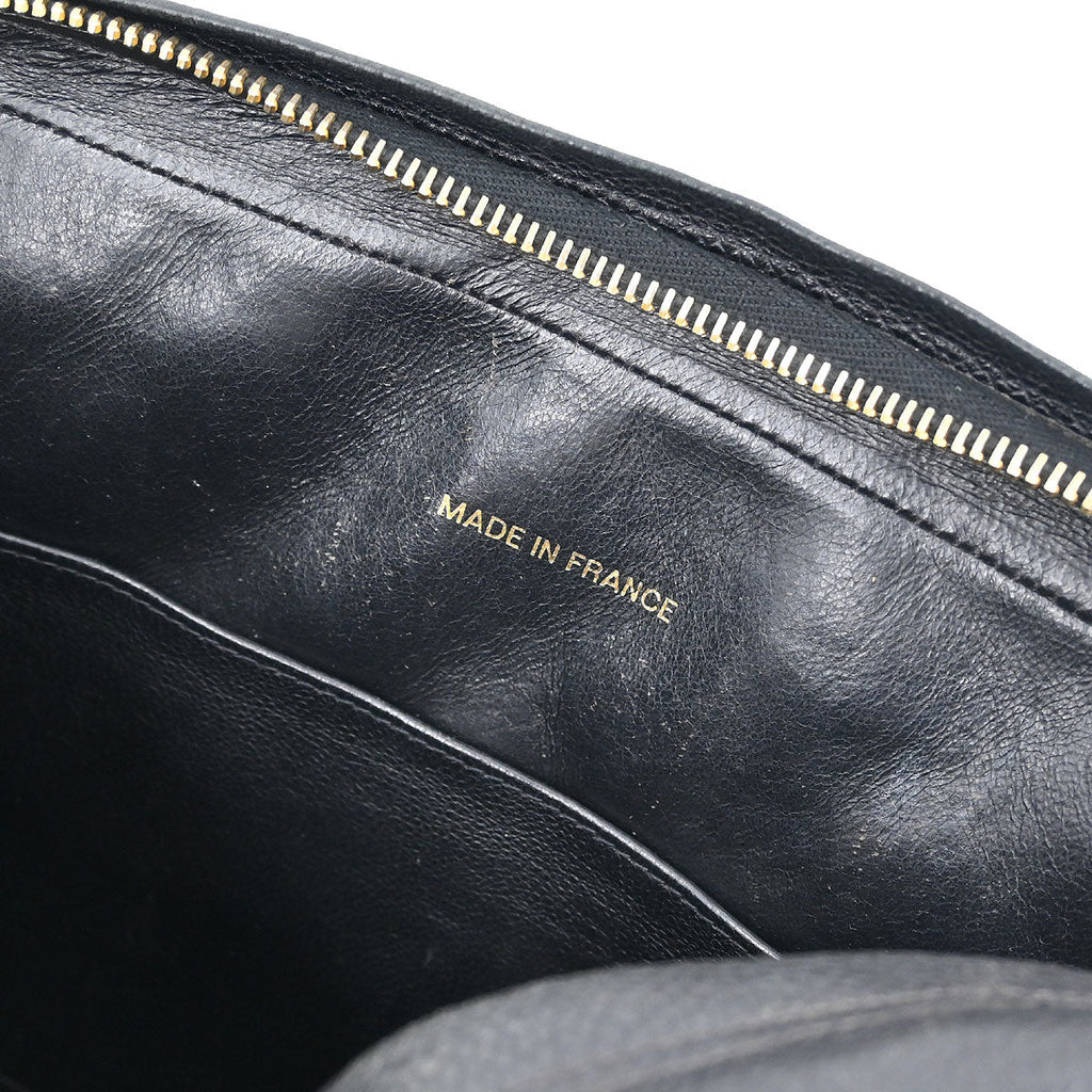 Chanel 1996-1997 Black Caviar Camera Bag Large